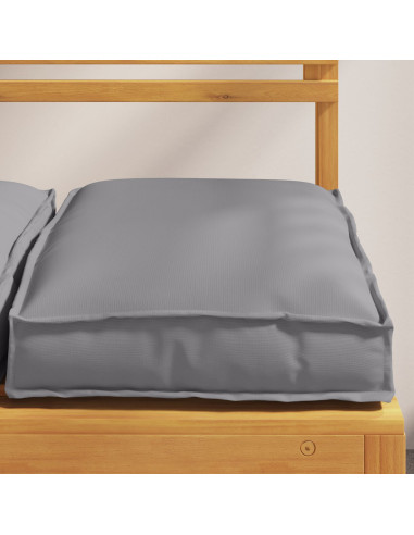 Cuscino 4 pcs Grigio 40 x 40 x 8 cm Tessuto Oxford