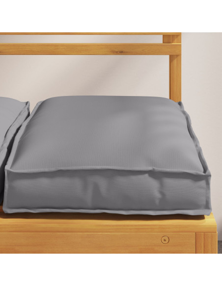 Cuscino 4 pcs Grigio 40 x 40 x 8 cm Tessuto Oxford