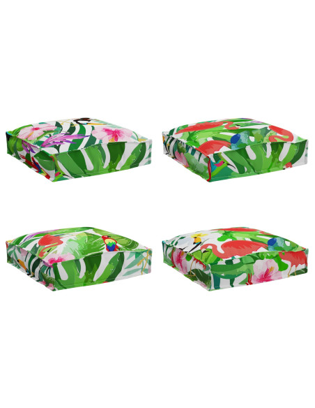 Cuscini per pallet  set di 4 giungla tropicale 40x40x8 cm