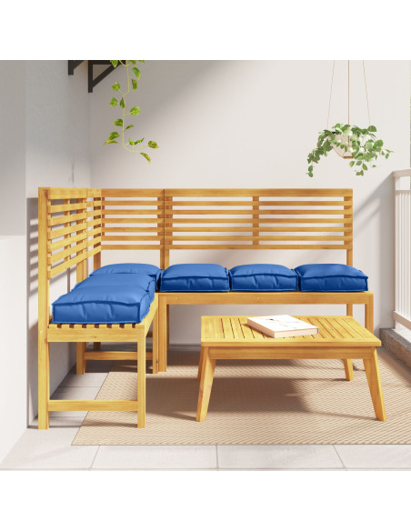 Cuscini per pallet  6 pz Blu Reale 40x40x8 cm Tessuto Oxford