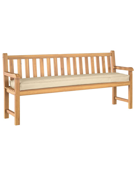 Cuscino da Esterno Set di 2 Beige Poliestere 180 cm x 40 cm