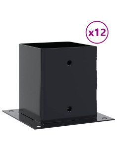 Basi Pali Quadrati 12 pz 101x101 mm Acciaio Verniciato Polvere 2