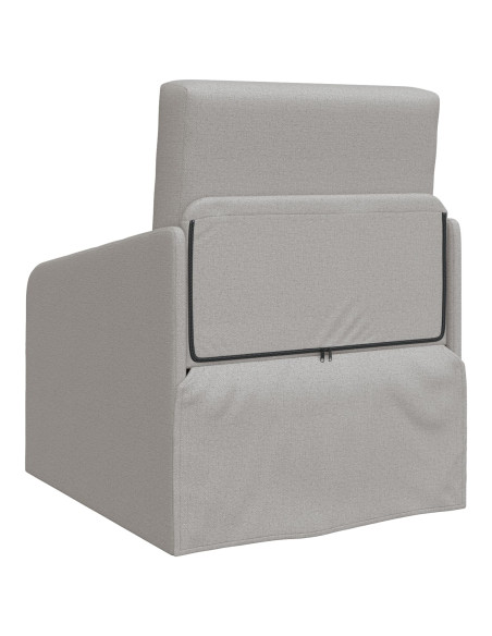 Divano Grigio nuvola Poliestere 200 x 60 x 62 cm Divano letto