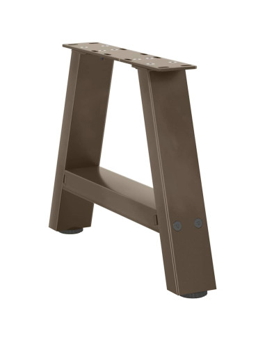 Gambe Tavolino da Caffè a A 2 pz 30x(30-31) cm in Acciaio