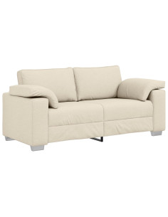 Divano Beige 180 x 80 x 82 cm Tessuto misto lino