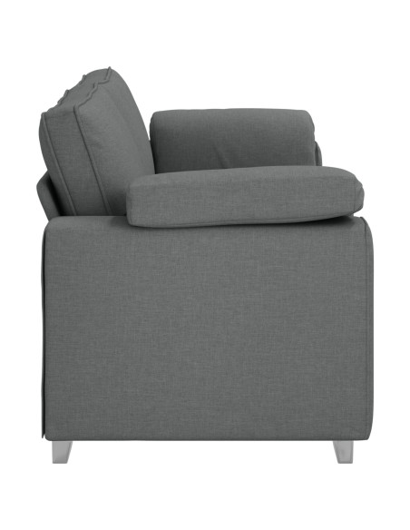 Divano a 3 posti Grigio scuro 178 cm in tessuto