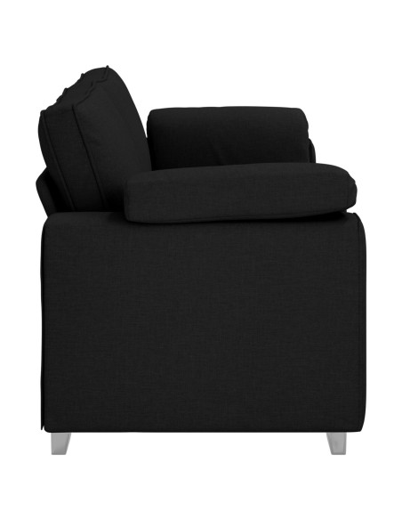 Divano 3 posti  nero 178 cm in tessuto