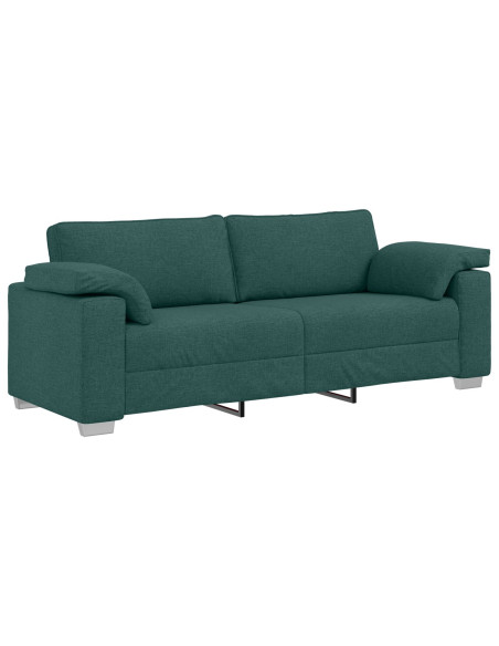 Divano a 3 posti Verde Scuro 178 cm in Tessuto