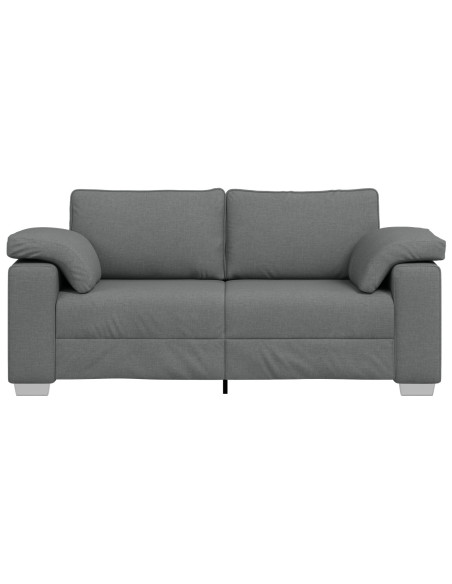 Divano Loveseat Grigio Scuro 140 cm in Tessuto di