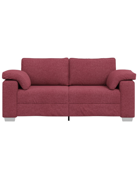 Divano Rosso Vento Tessuto, Legno Regolare Divano Rettangolare