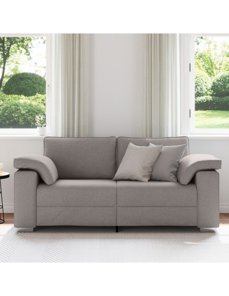 Divano Loveseat  Tortora 140 cm in Tessuto