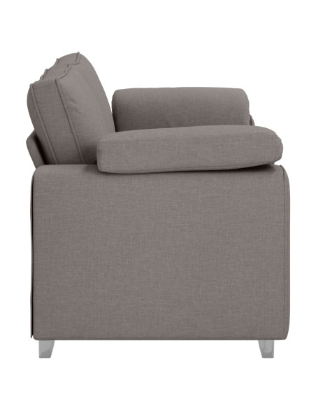 Divano Loveseat  Tortora 140 cm in Tessuto