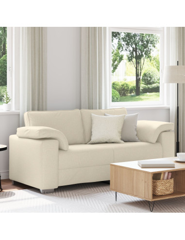 Divano Beige 180 x 80 x 82 cm Tessuto misto lino