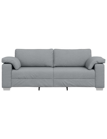 Divano 3 posti  grigio chiaro 178 cm in tessuto