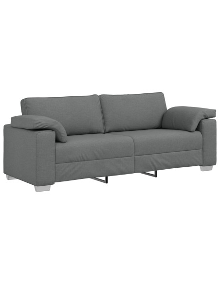 Divano a 3 posti Grigio scuro 178 cm in tessuto