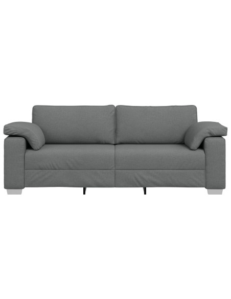 Divano a 3 posti Grigio scuro 178 cm in tessuto