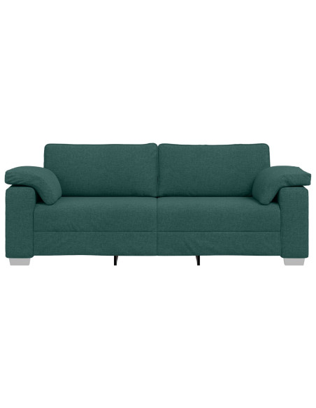 Divano a 3 posti Verde Scuro 178 cm in Tessuto