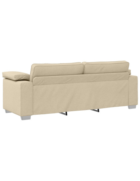 Divano 3 posti crema  178 cm in tessuto