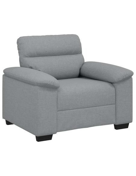 Poltrona Grigio Chiaro 60 cm in Tessuto