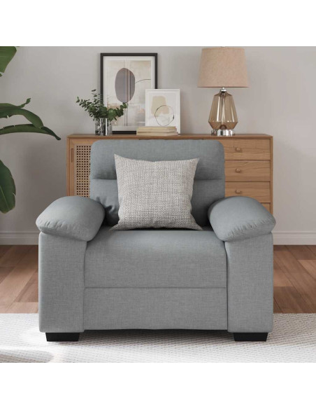 Poltrona Grigio Chiaro 60 cm in Tessuto
