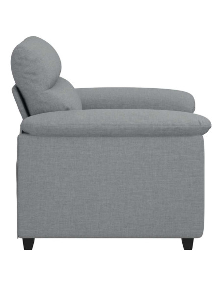 Poltrona Grigio Chiaro 60 cm in Tessuto
