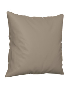 Set Divani 3 pz con Cuscini tortora in Tessuto Microfibra