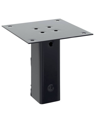 Basi per Pali Quadrati 12 pz 46x46mm Acciaio Verniciato Polvere