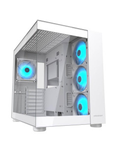 COUGAR FV150 White RGB Case Midi Tower Vetro Temprato No-Power ATX/mATX/Mini-ITX