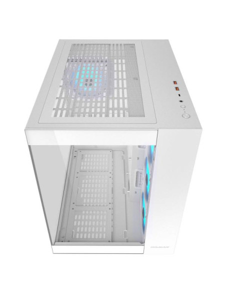 COUGAR FV150 White RGB Case Midi Tower Vetro Temprato No-Power ATX/mATX/Mini-ITX