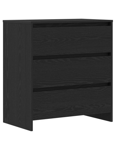 Credenza 2 pcs Nero 70 x 41 x 75 cm Legno multistrato