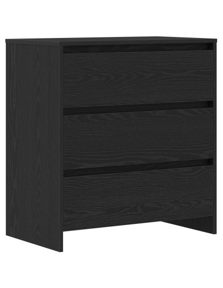 Credenza 2 pcs Nero 70 x 41 x 75 cm Legno multistrato