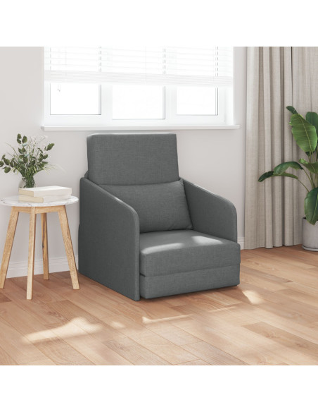 Divano Grigio scuro Tessuto 200 x 60 x 62 cm Resistente
