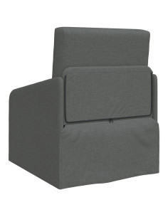 Divano letto 60cm Grigio scuro Tessuto 2