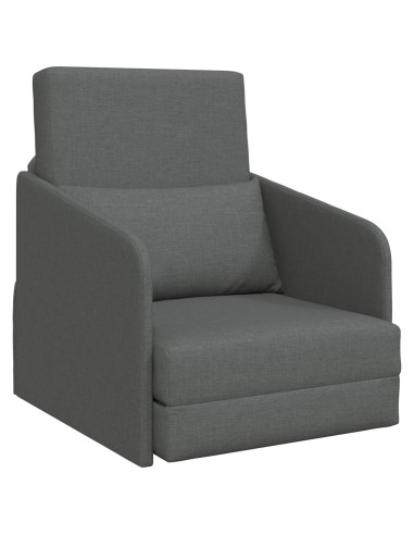 Divano letto 60cm Grigio scuro Tessuto