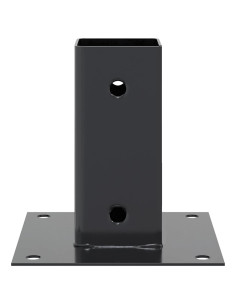 Basi per Pali Quadrati 12 pz 71x71mm Acciaio Verniciato Polvere