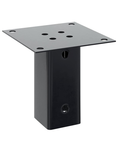 Basi per Pali Quadrati 12 pz 71x71mm Acciaio Verniciato Polvere