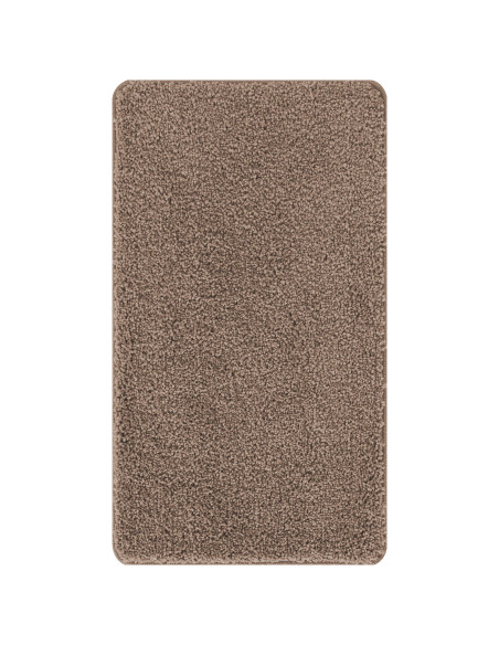 Tappetino da Bagno Rettangolare Marrone 70x120 cm in Polipropilene Antiscivolo