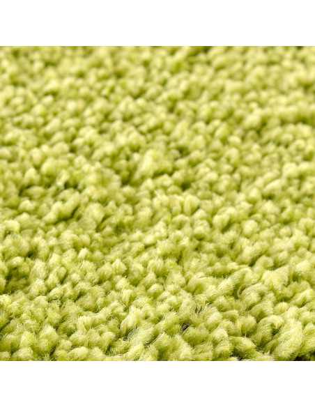 Tappetino da bagno rettangolare verde 70x120 cm in polipropilene antiscivolo