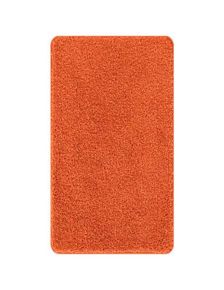 Tappetino da Bagno Rettangolare Arancione 70x120 cm Polipropilene Antiscivolo