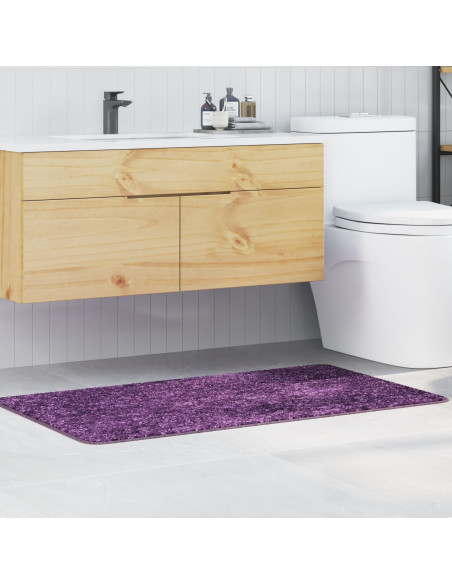 Tappetino da bagno rettangolare blu 70x120 cm in polipropilene antiscivolo