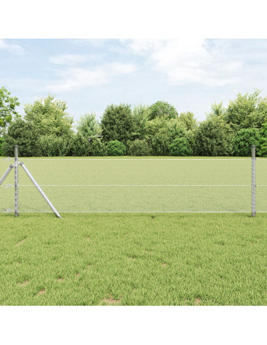 Recinzione Esagonale Argento 0,4 x 10 m Acciaio zincato