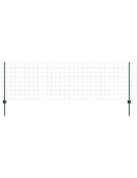 Set di Recinzione in Metallo  Set di 2 Verde Metallo 25 m