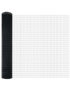 Recinzione con Posto Grigio 1,5 x 10 m Acciaio