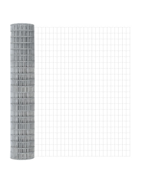 Recinzione con Posto Argento 1,5 x 10 m Acciaio