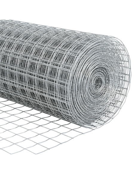 Rotolo di Recinzione da Giardino Set di 2 Galvanizzato