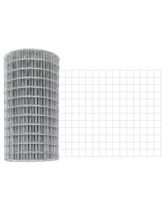 Recinzione con Posto Argento 0,8 x 25 m Acciaio