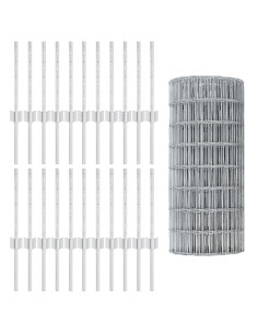 Recinzione con Posto Argento 0,4 x 50 m Acciaio