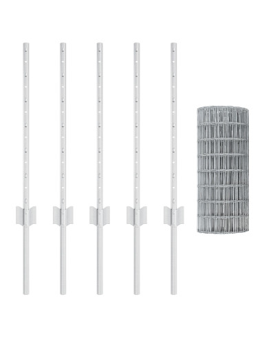 Recinzione con Posto Argento 0,6 x 10 m Acciaio