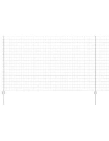 Recinzione con Posto Argento 1,4 x 10 m Acciaio