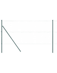 Palo della recinzione 13 pcs Verde Acciaio